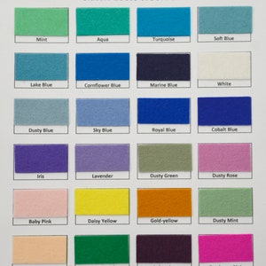 100% Pure Classic Wool Felt 10 sheets You Pick the Colours image 4