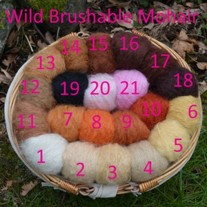 Wild Brushable Mohair Straight Yarn was DollyMo Doll Wig Making image 2