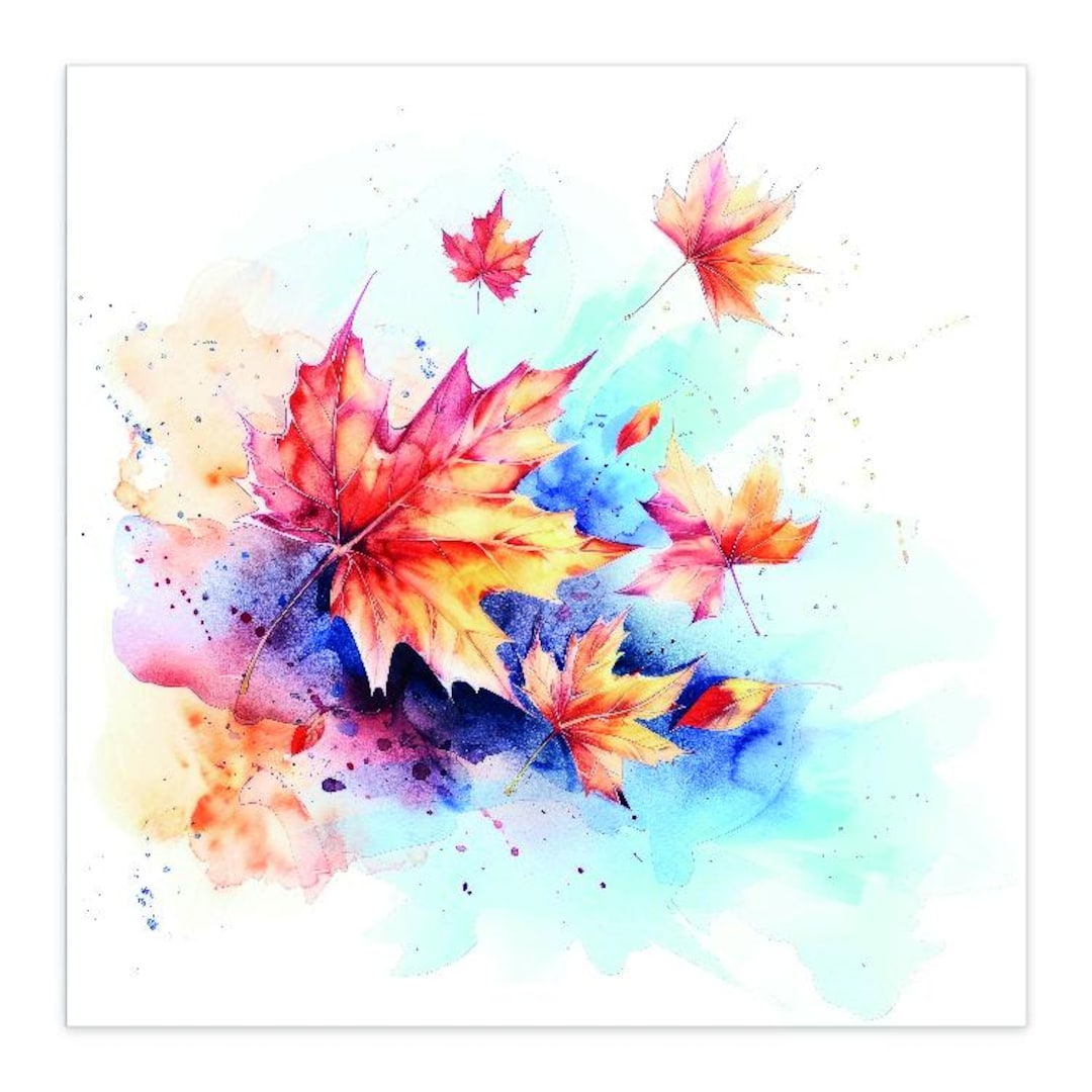 Autumn Leaves 6-card Note Card Set - Etsy