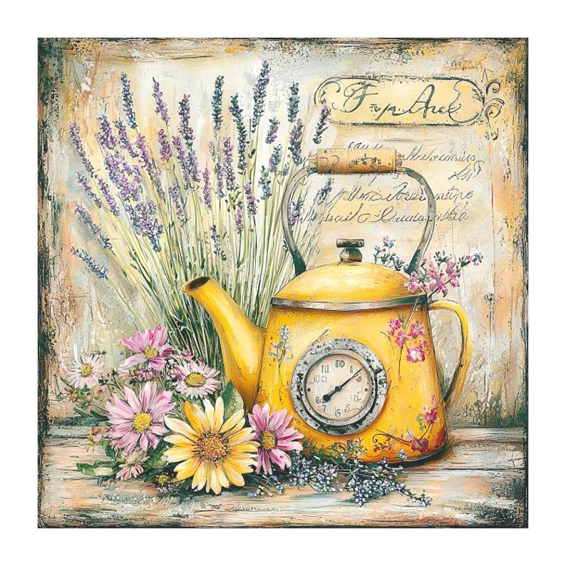 Rusty Clock Texture Rustic Lavender Note Card Series, Set of 15 Cards - Etsy Canada