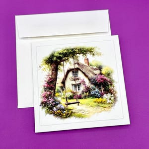 Engelsk vårlandsbygd anteckningskortserie, set om 15
