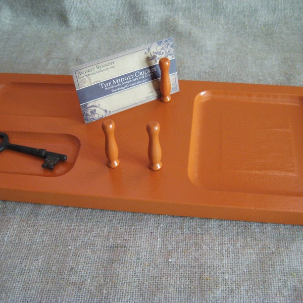 Orange Dresser Valet / Desk Organizer