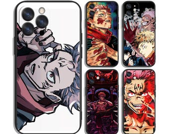 Japońskie anime Sorcerers in Epic Clash Case na iPhone'a i Samsunga – Ochronne i Stylowe - Pasuje Do Większości Modeli - Unikalny Nadrukowany Wzór
