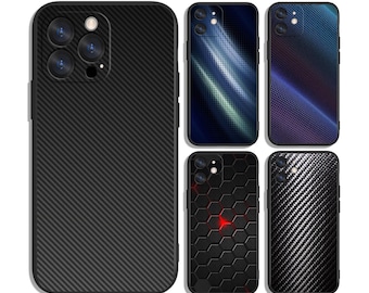 Abstrakcyjna tekstura węgla Venom Flow wzór etui na iPhone'a i Samsunga – ochronne i stylowe – pasuje do większości modeli – unikalny nadrukowany wzór