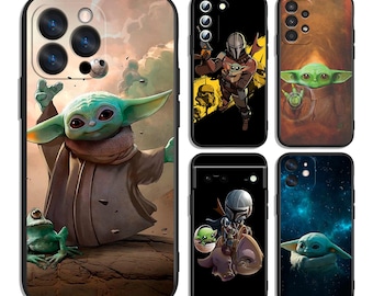 Etui Mandalorian And Grogu Adventure na iPhone'a i Samsunga – ochronne i stylowe – pasuje do większości modeli – wyjątkowy nadruk