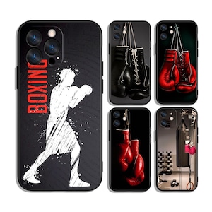 Boxningssport, fighter, actionkonst-skal för iPhone och Samsung – Skyddande och snyggt – Passar de flesta modeller – Unik tryckt design