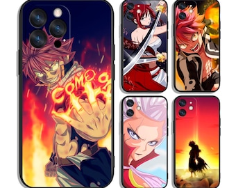 Etui z motywem anime Fairy Tail Magic of Celestial Hearts na iPhone'a i Samsunga – ochronne i stylowe – pasuje do większości modeli – wyjątkowy nadruk