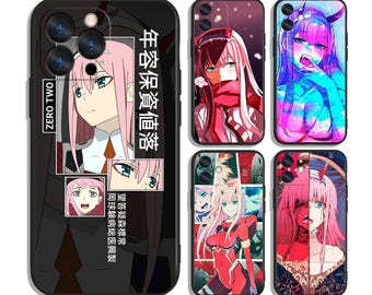 Etui Zero Two Anime na iPhone'a i Samsunga – ochronne i stylowe – pasuje do większości modeli – wyjątkowy nadruk