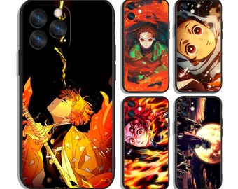 Etui Anime Fierce Sword Night Battle na iPhone'a i Samsunga – ochronne i stylowe – pasuje do większości modeli – wyjątkowy nadruk