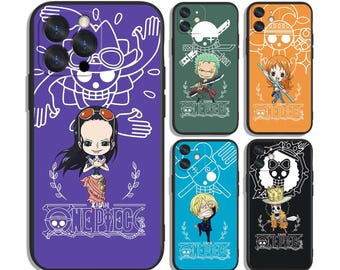 Etui Ocean Voyage Anime Shonen Pirate World na iPhone'a i Samsunga – ochronne i stylowe – pasuje do większości modeli – wyjątkowy nadrukowany wzór