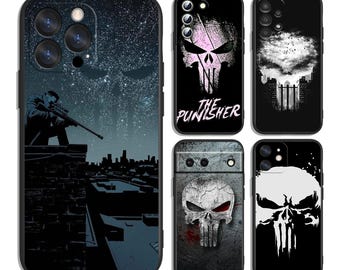 Marvel Punisher White Skull Case for iPhone & Samsung - Protective and Stylish - Fits Most Models