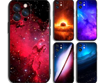 Etui w stylu Cosmic Starry Sky Universe do iPhone'a i Samsunga – ochronne i stylowe – pasuje do większości modeli – wyjątkowy nadruk