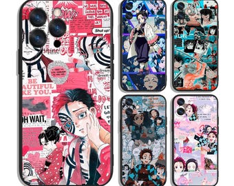 Etui Anime Demons Fall to Rising Courage na iPhone'a i Samsunga – ochronne i stylowe – pasuje do większości modeli – wyjątkowy nadruk