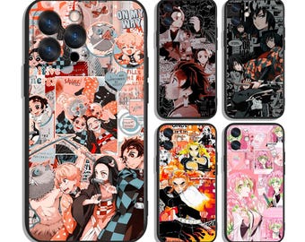 Etui Anime Demon Blades of Breath na iPhone'a i Samsunga – ochronne i stylowe – pasuje do większości modeli – wyjątkowy nadruk