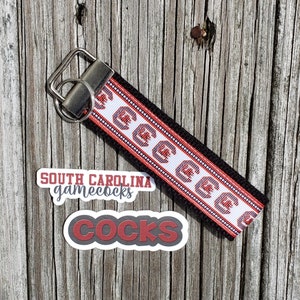 University of South Carolina comes with sticker/USC/Gamecocks/Keychain/key fob