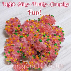 Pink Cluster Crunchies-Freeze-Dried Candy-Fruit Flavor-Gourmet Candy-Party-Wedding Favors