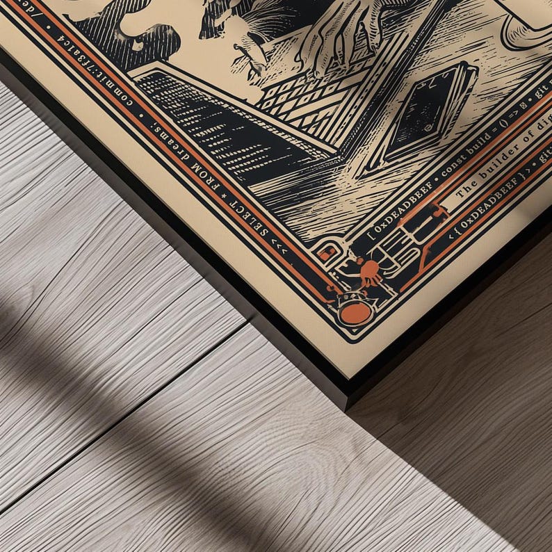 The Software Developer Tarot Poster, Digital Mystic Artwork for ...