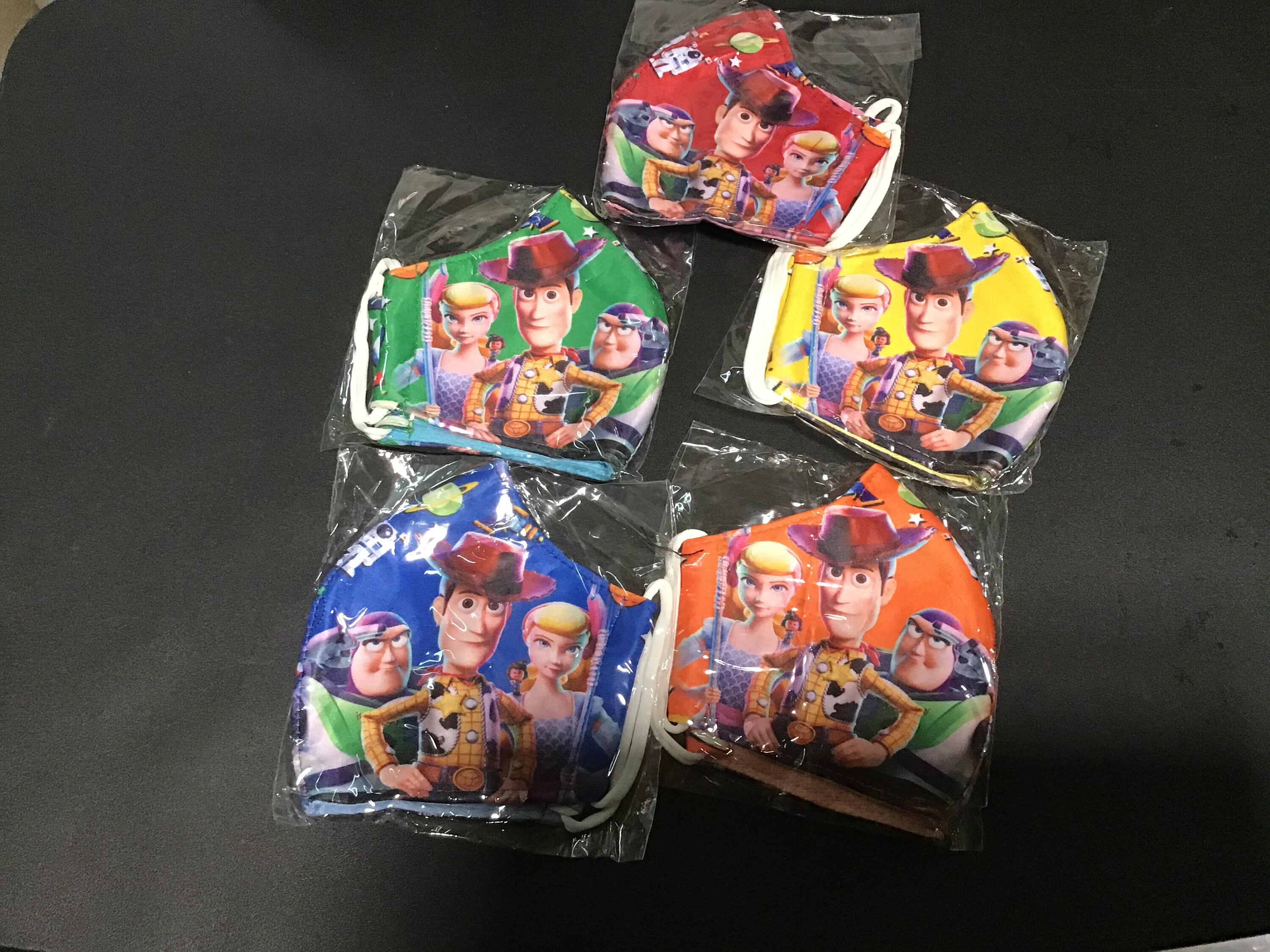 Kids face mask Toy Story 3 to 8 years NO Red, No Blue No Green