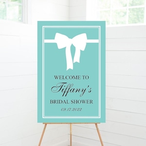 Breakfast at Tiffany's Bridal Shower Welcome Sign, Bridal Shower Decor, Foam Board Sign