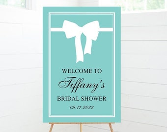 Breakfast at Tiffany's Bridal Shower Welcome Sign, Bridal Shower Decor, Foam Board Sign