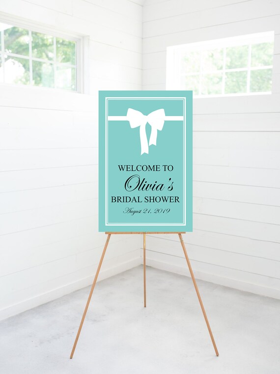 Breakfast At Tiffany S Bridal Shower Welcome Sign Bridal Etsy