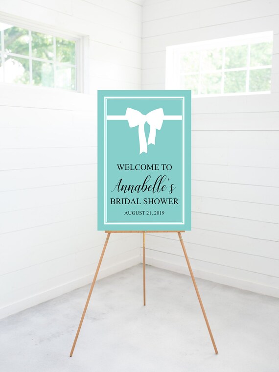 Breakfast At Tiffany S Bridal Shower Welcome Sign Bridal Etsy