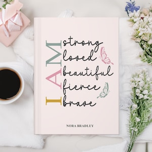 Inspirational Quote Journal, Personalized Journal, Self-Care Journal, Gift for Her
