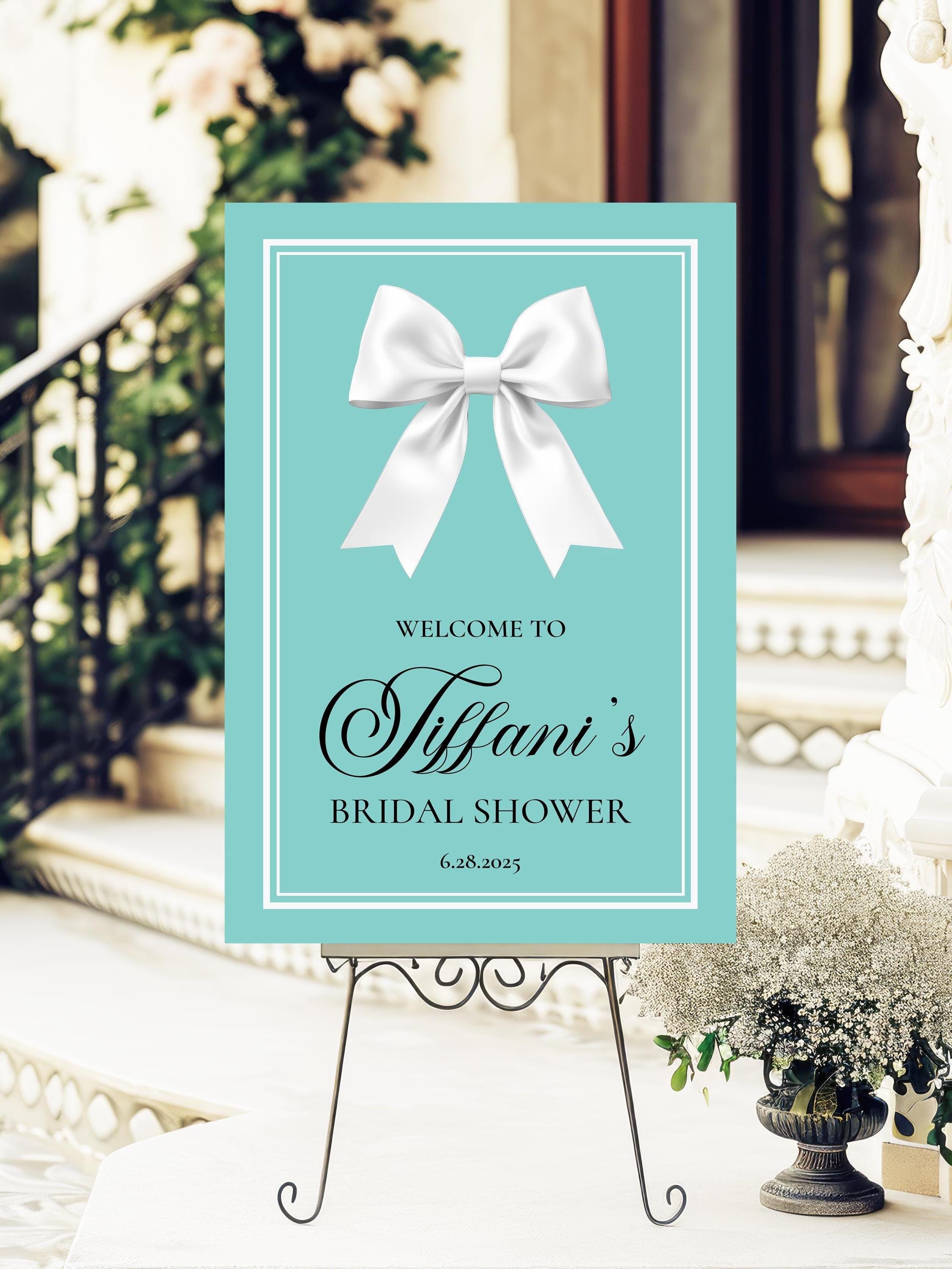 tiffany blue bridal shower dress How to Plan a Breakfast at Tiffany's Themed Bridal Shower Trendy Ambitious Blonde