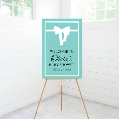 Breakfast at Tiffany's Baby Shower Sign Baby Etsy