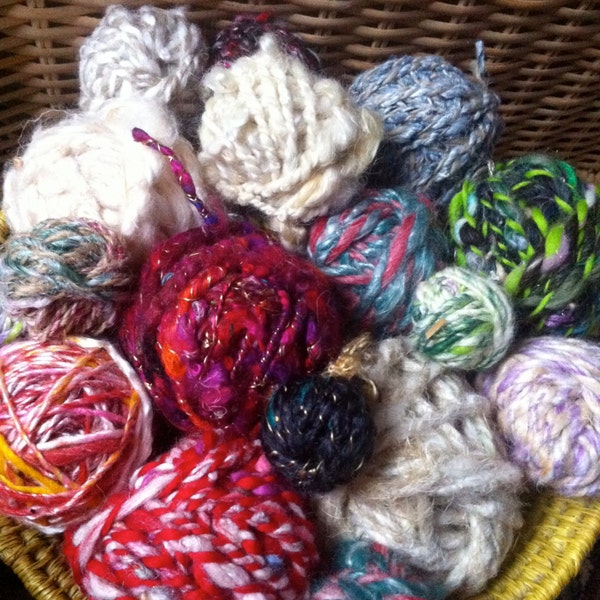 Lucky Bag 2 - Handspun Yarn Mini Balls