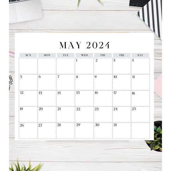 May 2024 Calendar / homeschool / May Planner / monthly calendar / monthly calendar / May Calendar / 2024 Calendar / Spring Planner