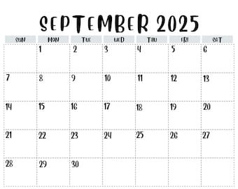 September 2025 Calendar, Printable calendar, Fall Planning 2025 Printable Calendar & Homeschool Calendar, Fall Schedule, Planner