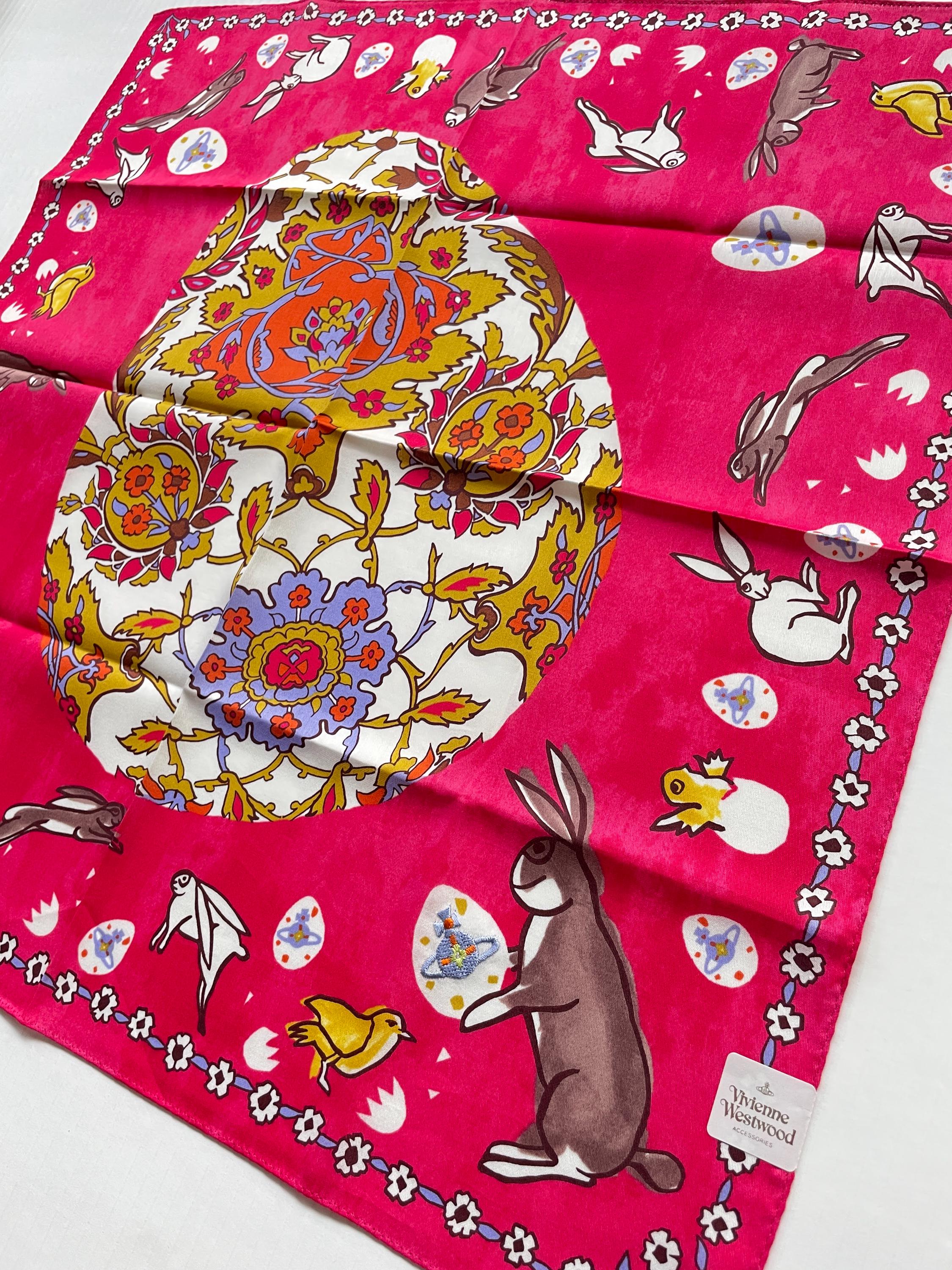 Vintage Vivienne Westwood Cotton Handkerchief, Neckerchief, Ornate