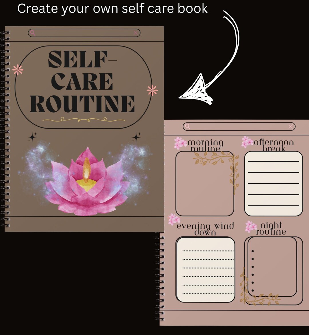 Self Care Book,self Care Planner, Self Care Routine - Etsy