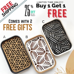 2 Contemporary Soap Dishes - Modern Bathroom Accessory & Stylish Soap Holder for Cleansing Bars