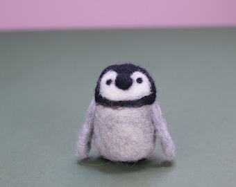 Penguin Felting Kit Beginner, Animal Felting Kit, Needle Felting Kit, Wool Felting Animals Kit, Children Felting Craft Kit,woolbuddy