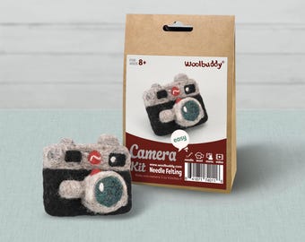 Camera Needle Felting Kit – Beginner DIY Wool Craft Gift