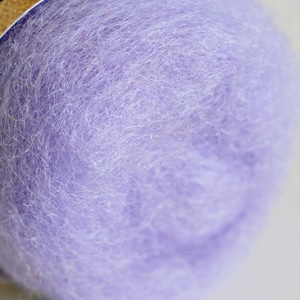 8 oz Corriedale Wool - Periwinkle, New Zealand Wool, Wool Roving, Wool for Needle Felting, Felting Supplies, High Quality Wool, Doll Making