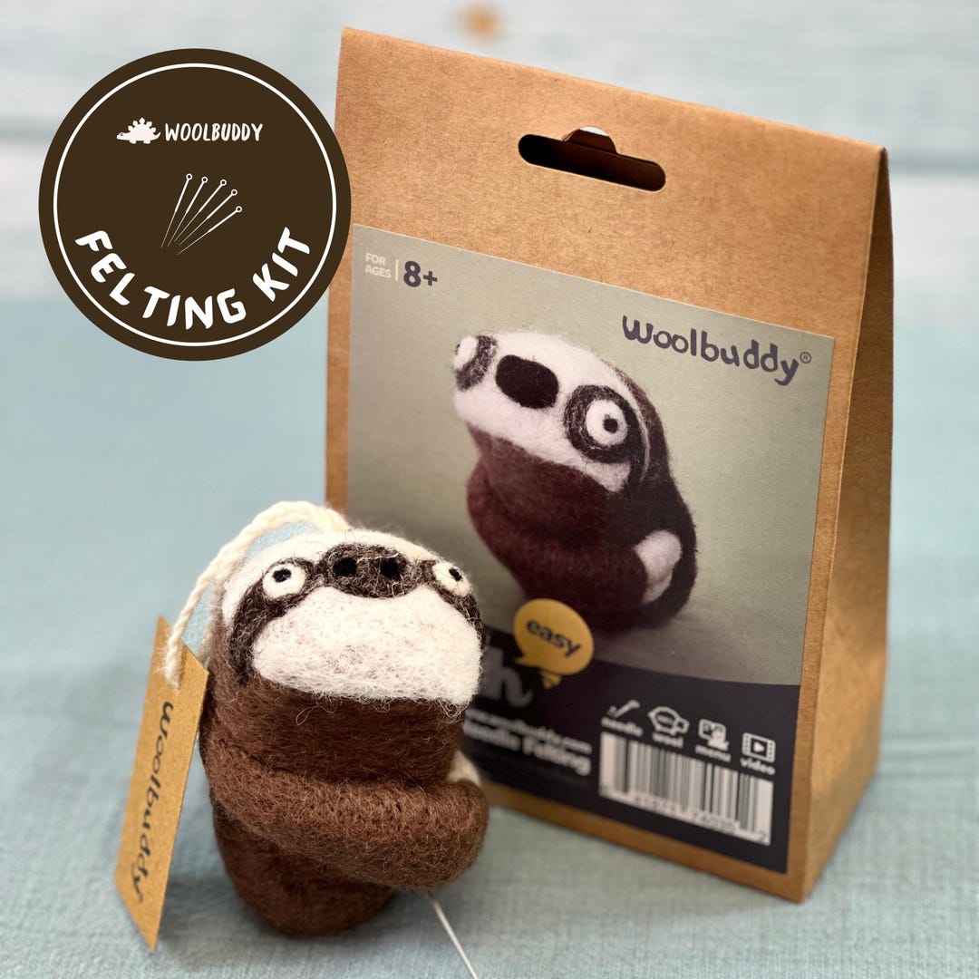 Sloth Needle Felting Kit, DIY Wool Craft for Beginners - Etsy