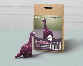 Brachiosaurus Needle Felting Kit – Beginner DIY Dino Craft
