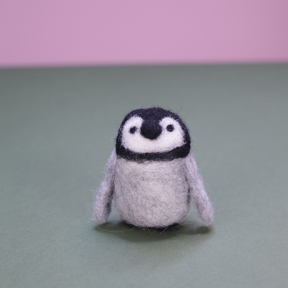 Penguin Needle Felting Kit Beginner, Penguin Felting Kit, Animal Felting Kit,  Wool Felting Animals Kit, Children Felting Craft Kit,woolbuddy 