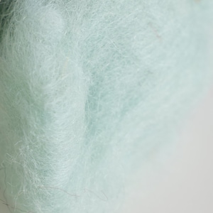 4 oz Corriedale Wool - Baby Blue, New Zealand Wool, Wool Roving, Wool for Needle Felting, Felting Supplies, High Quality Wool, Doll Making