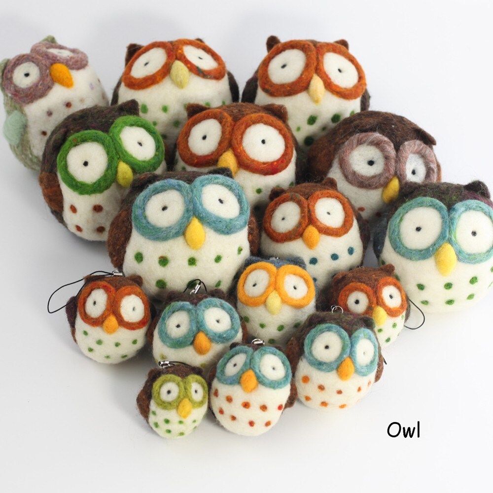 Needle felting Owl kit Etsy