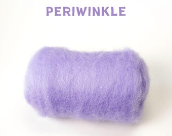 Corriedale Wool Periwinkle – Premium Wool Roving for Needle Felting & Crafts | Woolbuddy