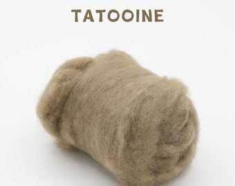 Corriedale Wool Tatooine – Premium Wool Roving for Needle Felting & Crafts | Woolbuddy