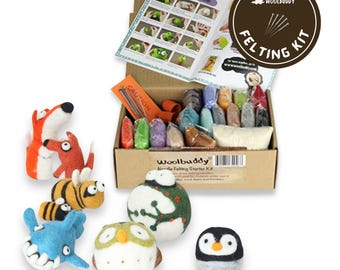 Needle Felting Starter Kit Bundle – All-in-One Woolbuddy DIY Set for Beginners & Creative Projects