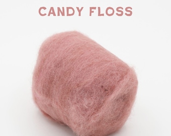 Corriedale Wool Candy Floss – Premium Wool Roving for Needle Felting & Crafts | Woolbuddy
