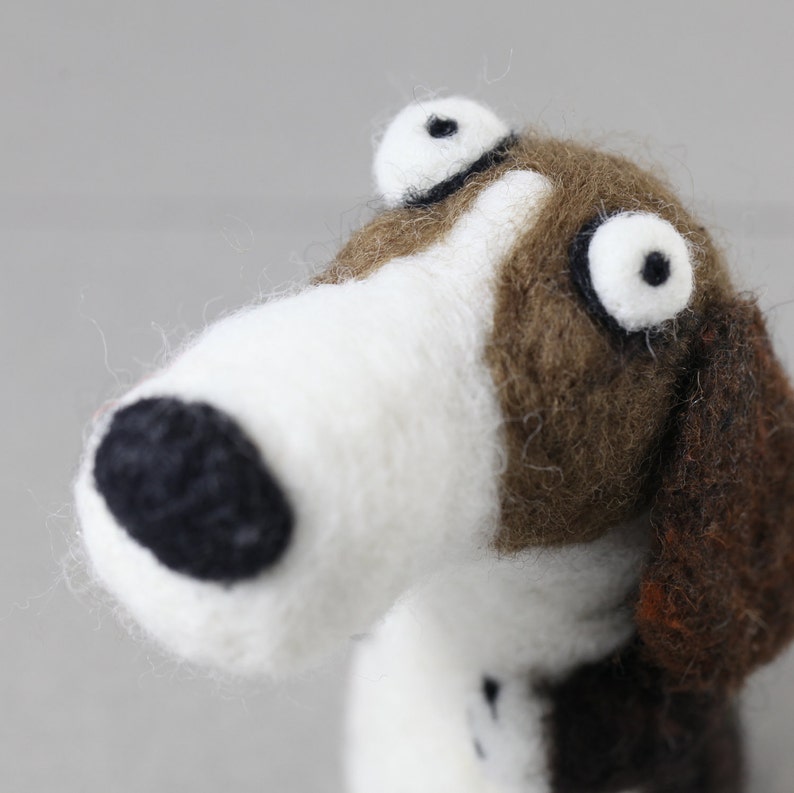 Needle felting Dog kitDog beginner DIY felting Kit Needle Etsy