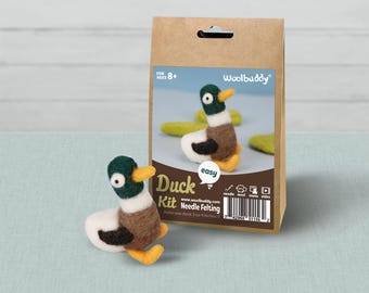 Duck Needle Felting Kit – Beginner DIY Wool Craft Gift