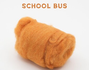 Corriedale Wool School Bus – Premium Wool Roving for Needle Felting & Crafts | Woolbuddy